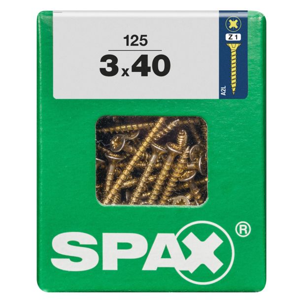 UNIVERZALNI VIJAK SPAX PZ 3X40 YELLOX A2G V ZAVITKU 125 KOS