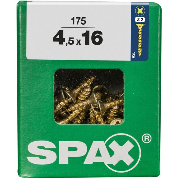UNIVERZALNI VIJAK SPAX PZ 4.5X16 YELLOX A2G V ZAVITKU 175 KOS
