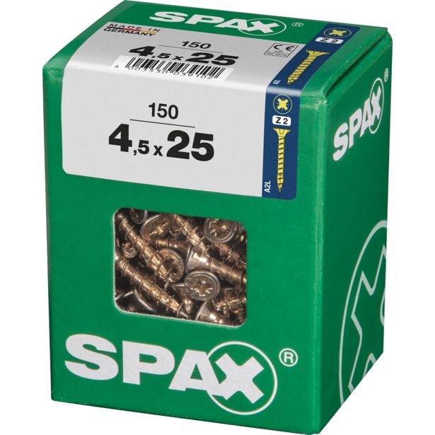UNIVERZALNI VIJAK SPAX PZ 4.5X25 YELLOX A2G V ZAVITKU 150 KOS