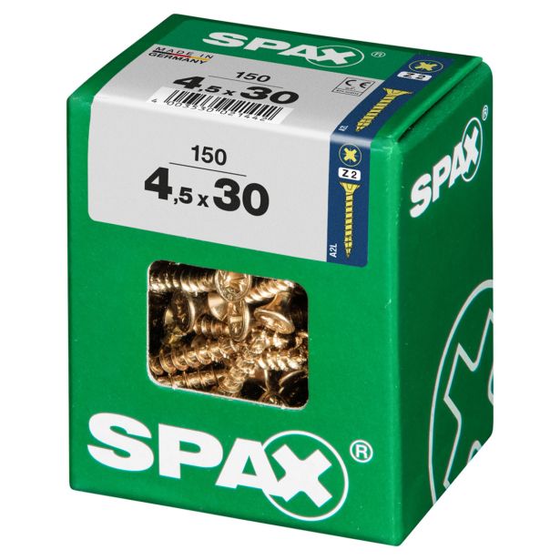 UNIVERZALNI VIJAK SPAX PZ 4.5X30 YELLOX A2G V ZAVITKU 150 KOS