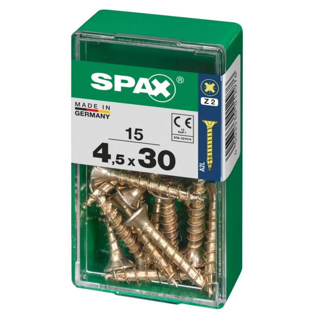 UNIVERZALNI VIJAK SPAX PZ 4.5X30 YELLOX A2G V ZAVITKU 15KOS