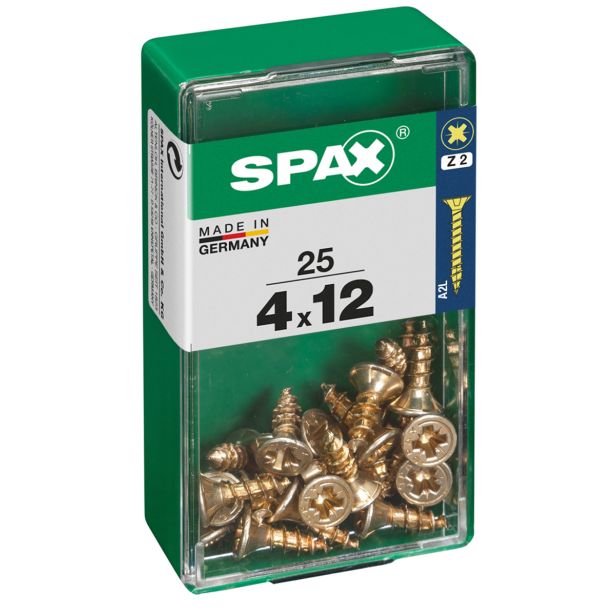 UNIVERZALNI VIJAK SPAX PZ 4X12 YELLOX A2G V ZAVITKU 25KOS