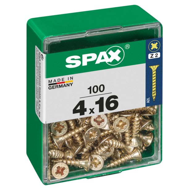 UNIVERZALNI VIJAK SPAX PZ 4X16 YELLOX A2G V ZAVITKU 100KOS