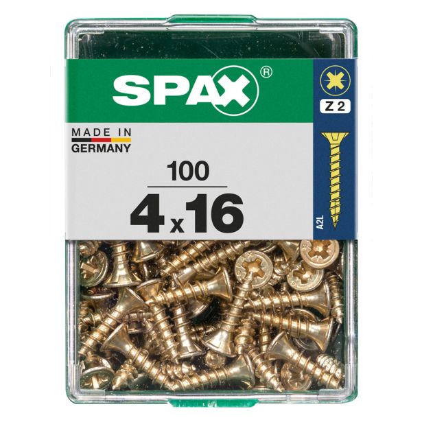 UNIVERZALNI VIJAK SPAX PZ 4X16 YELLOX A2G V ZAVITKU 100KOS