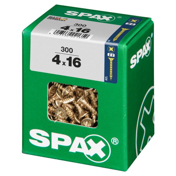 UNIVERZALNI VIJAK SPAX PZ 4X16 YELLOX A2G V ZAVITKU 300KOS