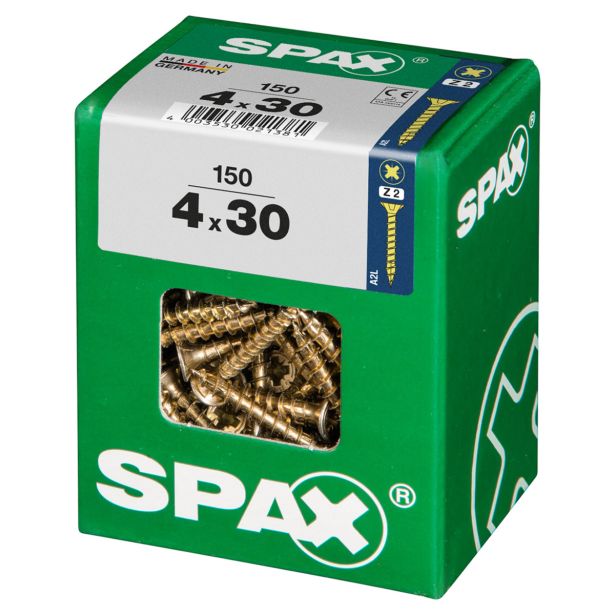 UNIVERZALNI VIJAK SPAX PZ 4X30 YELLOX A2G V ZAVITKU 150KOS