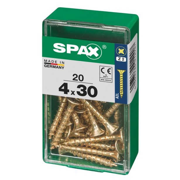 UNIVERZALNI VIJAK SPAX PZ 4X30 YELLOX A2G V ZAVITKU 20KOS
