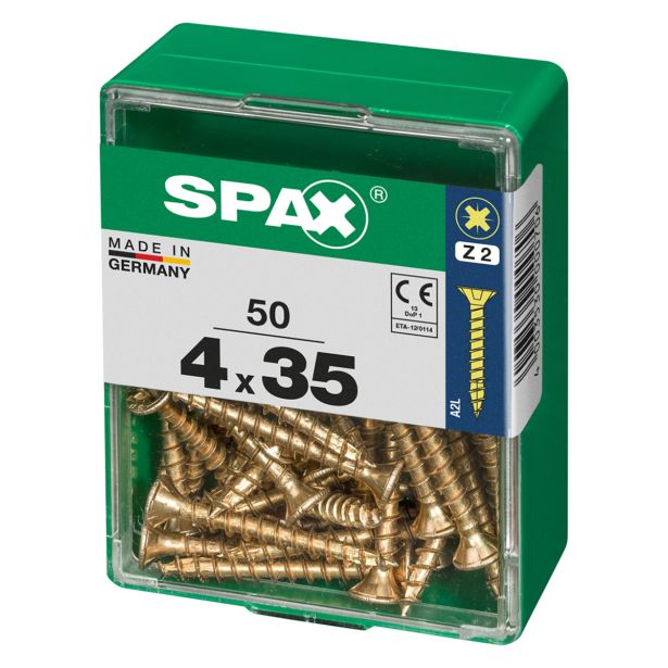 UNIVERZALNI VIJAK SPAX PZ 4X35 YELLOX A2G V ZAVITKU 50KOS