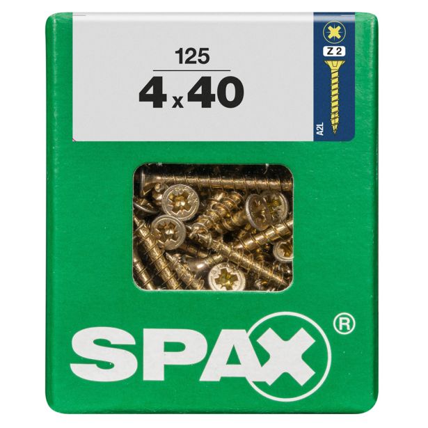 UNIVERZALNI VIJAK SPAX PZ 4X40 YELLOX A2G V ZAVITKU 125KOS