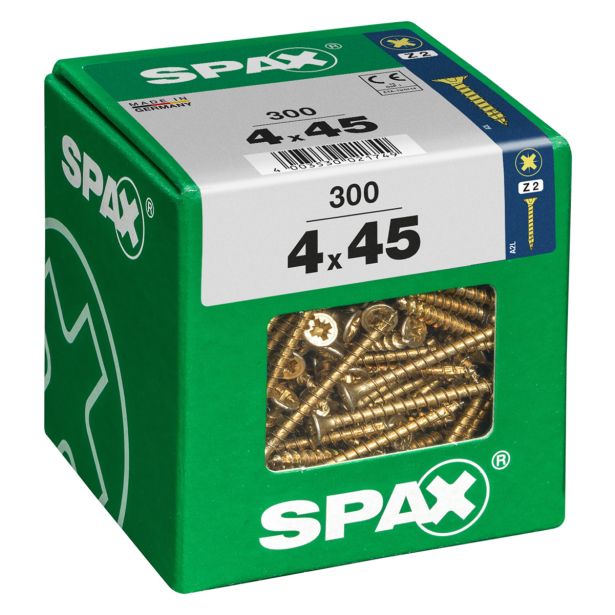UNIVERZALNI VIJAK SPAX PZ 4X45 YELLOX A2G V ZAVITKU 300KOS