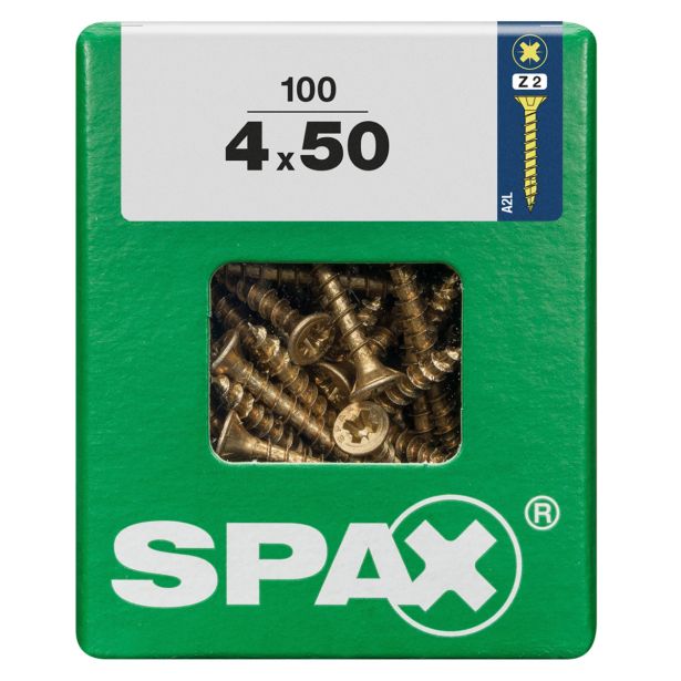 UNIVERZALNI VIJAK SPAX PZ 4X50 YELLOX A2G V ZAVITKU 100KOS