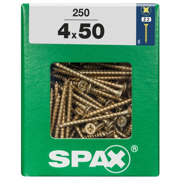 UNIVERZALNI VIJAK SPAX PZ 4X50 YELLOX A2G V ZAVITKU 250KOS