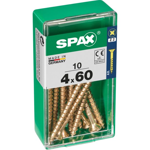 UNIVERZALNI VIJAK SPAX PZ 4X60 YELLOX A2G V ZAVITKU 10KOS