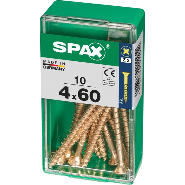 UNIVERZALNI VIJAK SPAX PZ 4X60 YELLOX A2G V ZAVITKU 10KOS