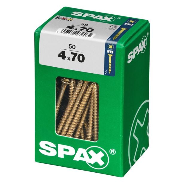 UNIVERZALNI VIJAK SPAX PZ 4X70 YELLOX A2G V ZAVITKU 50KOS