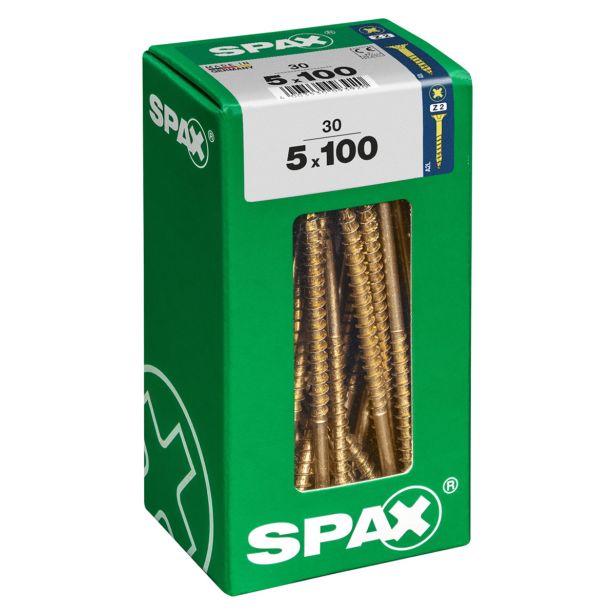 UNIVERZALNI VIJAK SPAX PZ 5X100 YELLOX A2G V ZAVITKU 30KOS