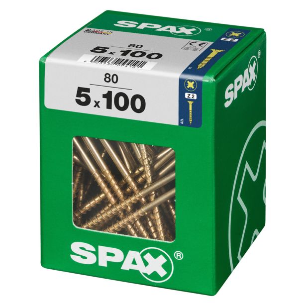 UNIVERZALNI VIJAK SPAX PZ 5X100 YELLOX A2G V ZAVITKU 80 KOS