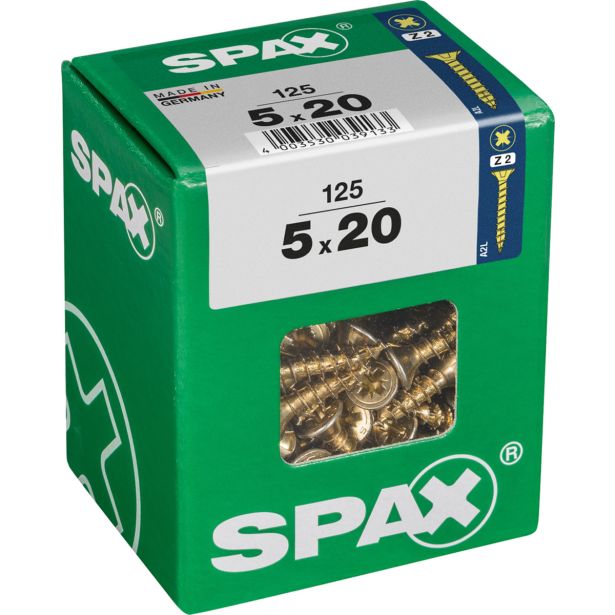 UNIVERZALNI VIJAK SPAX PZ 5X20 YELLOX A2G V ZAVITKU 125KOS