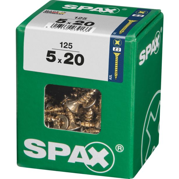 UNIVERZALNI VIJAK SPAX PZ 5X20 YELLOX A2G V ZAVITKU 125KOS