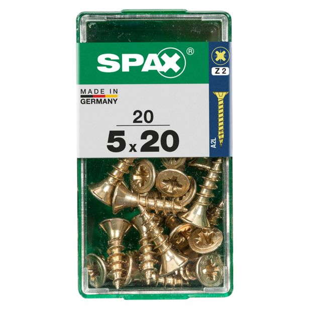 UNIVERZALNI VIJAK SPAX PZ 5X20 YELLOX A2G V ZAVITKU 20KOS