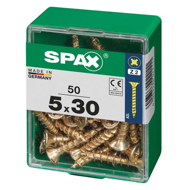 UNIVERZALNI VIJAK SPAX PZ 5X30 YELLOX A2G V ZAVITKU 50KOS