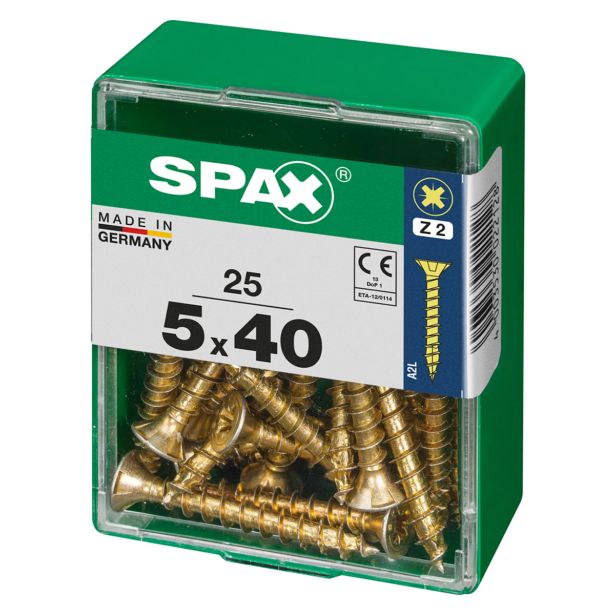 UNIVERZALNI VIJAK SPAX PZ 5X40 YELLOX A2G V ZAVITKU 25KOS