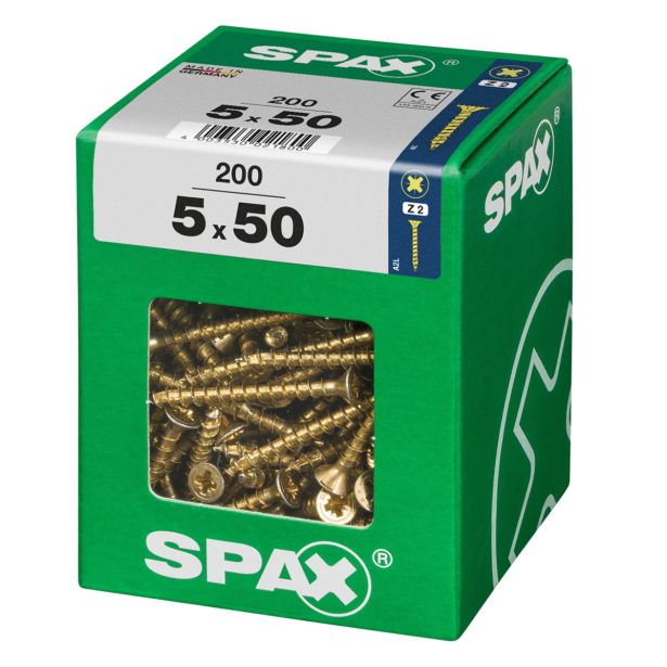 UNIVERZALNI VIJAK SPAX PZ 5X50 YELLOX A2G V ZAVITKU 200KOS