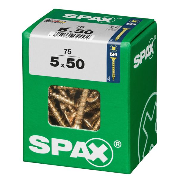 UNIVERZALNI VIJAK SPAX PZ 5X50 YELLOX A2G V ZAVITKU 75KOS