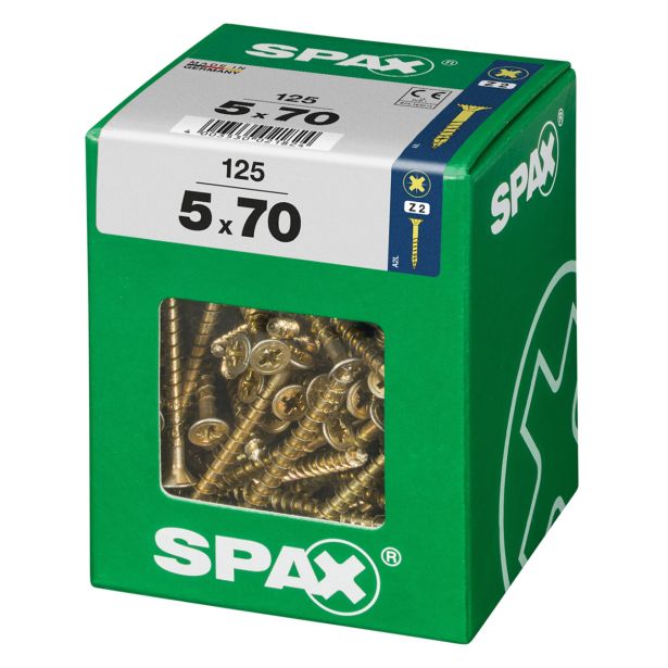 UNIVERZALNI VIJAK SPAX PZ 5X70 YELLOX A2G V ZAVITKU 125 KOS