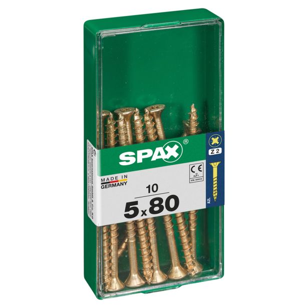 UNIVERZALNI VIJAK SPAX PZ 5X80 YELLOX A2G V ZAVITKU 10KOS