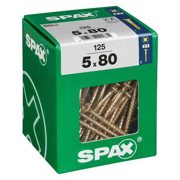 UNIVERZALNI VIJAK SPAX PZ 5X80 YELLOX A2G V ZAVITKU 125KOS