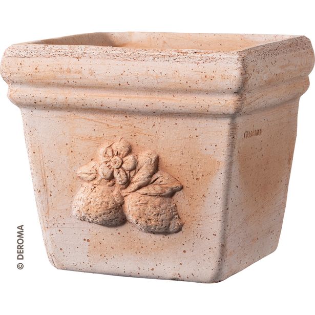 GLINENI ZUNANJI LONEC DEROMA QUADRO SICILIA TERRACOTTA 17 CM