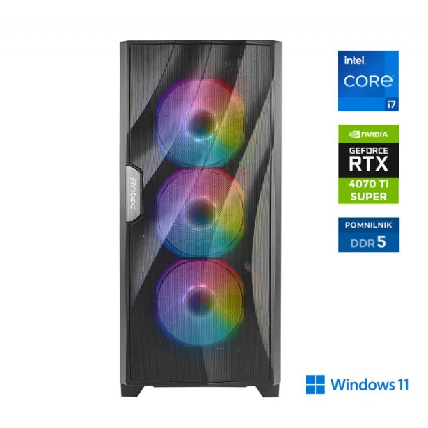 RAČUNALNIK ANNI GAMER ELITE I7-14700KF / RTX 4070S TI / 32 GB / 2 TB / W11H