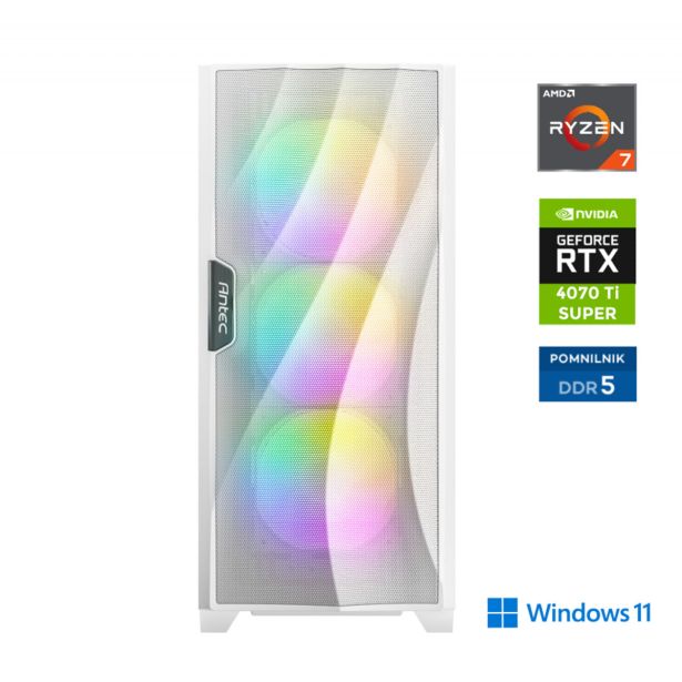 RAČUNALNIK ANNI GAMER ELITE R7 7700X / RTX 4070S TI / 32 GB / 2 TB / W11H