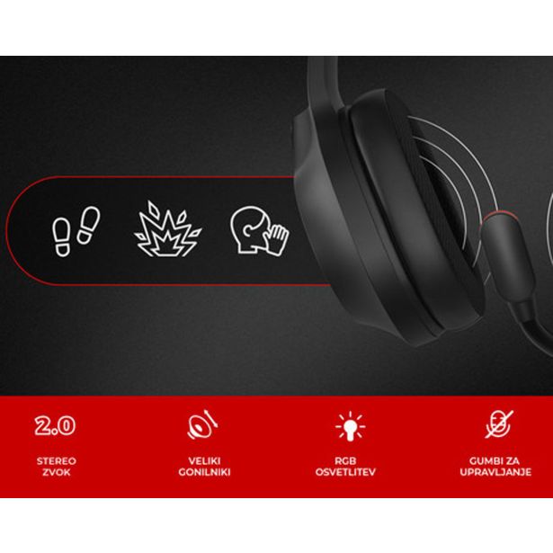 RAČUNALNIŠKA SLUŠALKA GENESIS NEON 213 GAMING