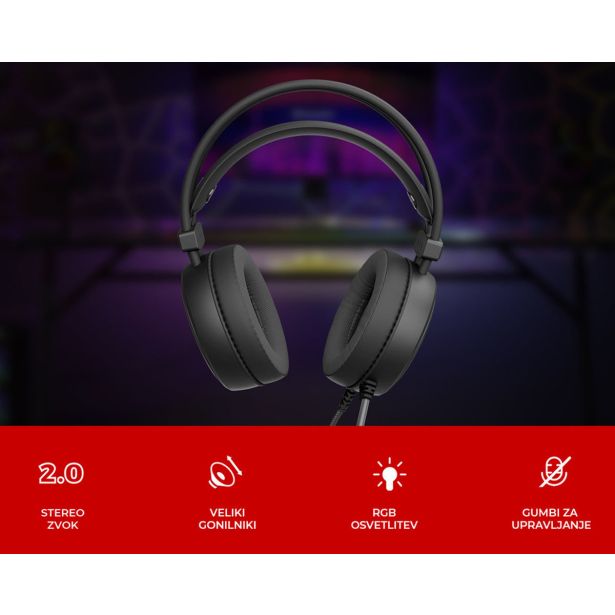 RAČUNALNIŠKA SLUŠALKA GENESIS NEON 613 G2 2.0 GAMING - PISARNIŠKE
