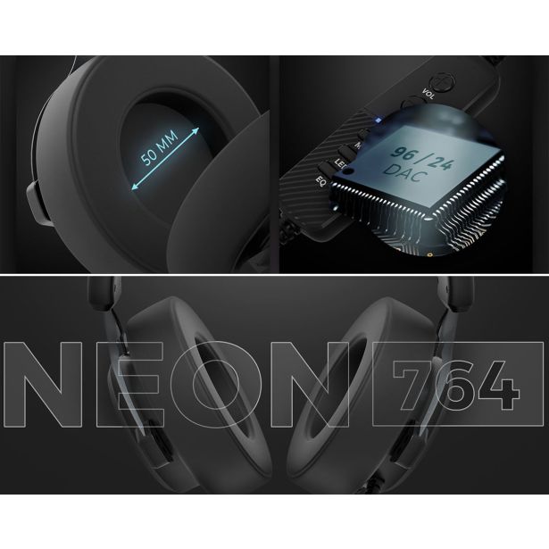 RAČUNALNIŠKA SLUŠALKA GENESIS NEON 764 7.1 VIRTUAL ZVOK GAMING - PISARNIŠKE