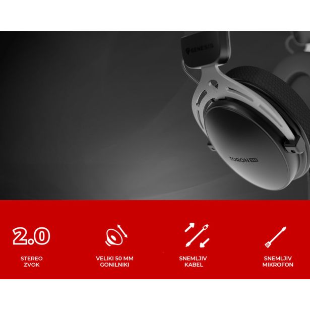 RAČUNALNIŠKA SLUŠALKA GENESIS TORON 531 2.0 GAMING - PISARNIŠKE