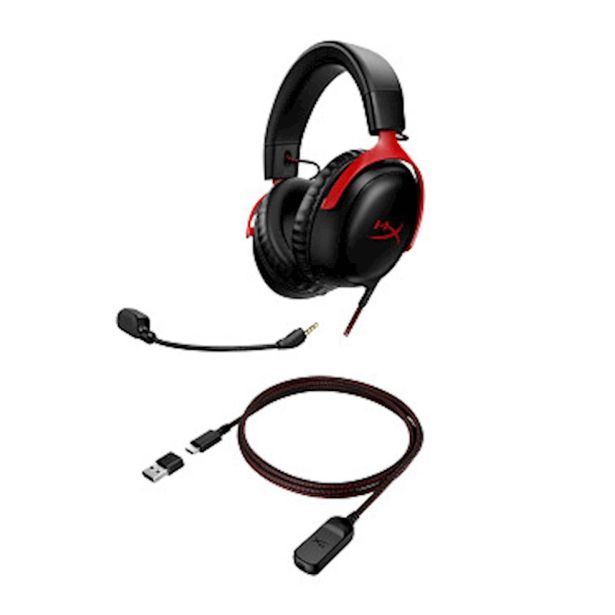 RAČUNALNIŠKA SLUŠALKA HP HYPERX CLOUD III GAMING 727A9AA BLACK/RED