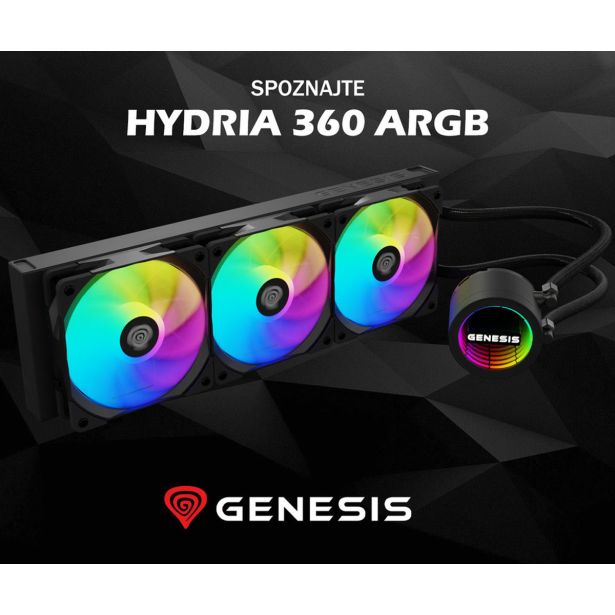 RAČUNALNIŠKI DODATEK GENESIS HYDRIA 360 ARGB VODNO HLAJENJE