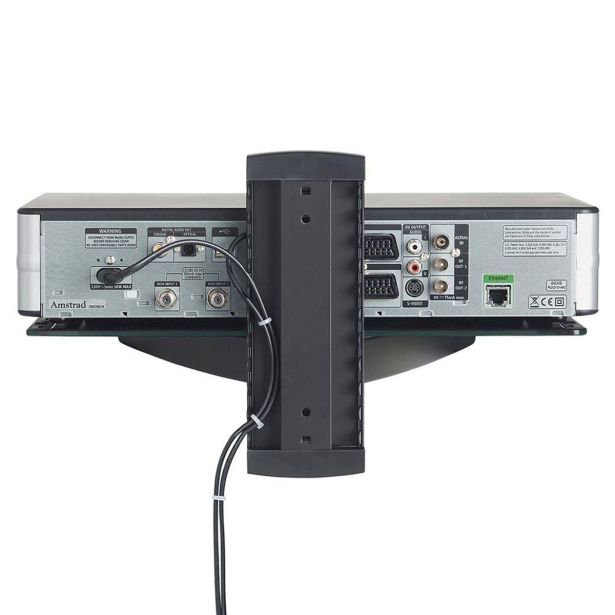 RAČUNALNIŠKI DODATEK VONHAUS LEBDEČA POLICA STEKLENA ČRNA