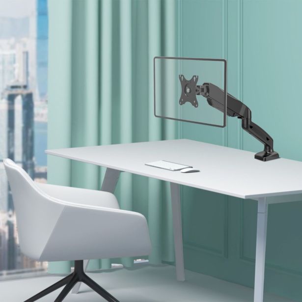 RAČUNALNIŠKI DODATEK VONHAUS NAMIZNI NOSILEC DO 27" ZA MONITOR, PLINSKA VZMET