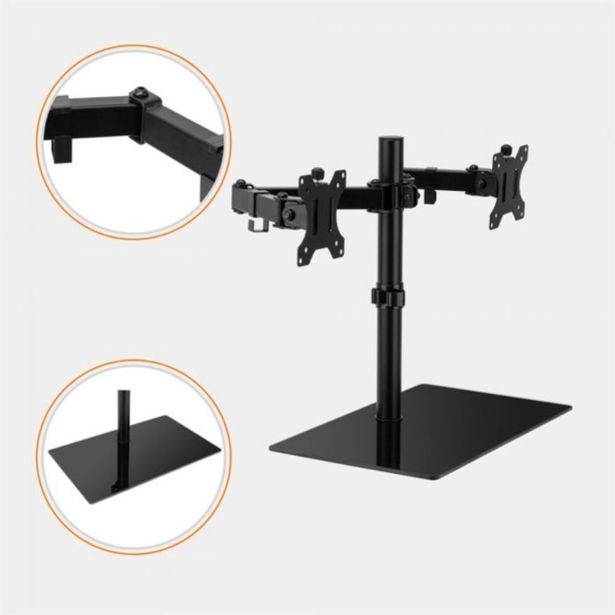 RAČUNALNIŠKI DODATEK VONHAUS NAMIZNI NOSILEC ZA MONITOR, DVOJNI DO 27"