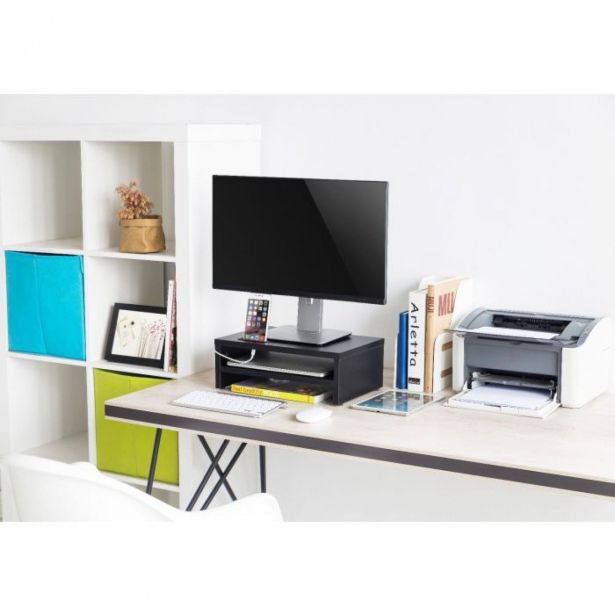 RAČUNALNIŠKI DODATEK VONHAUS PODSTAVEK ZA MONITOR LESEN S POLIČKO