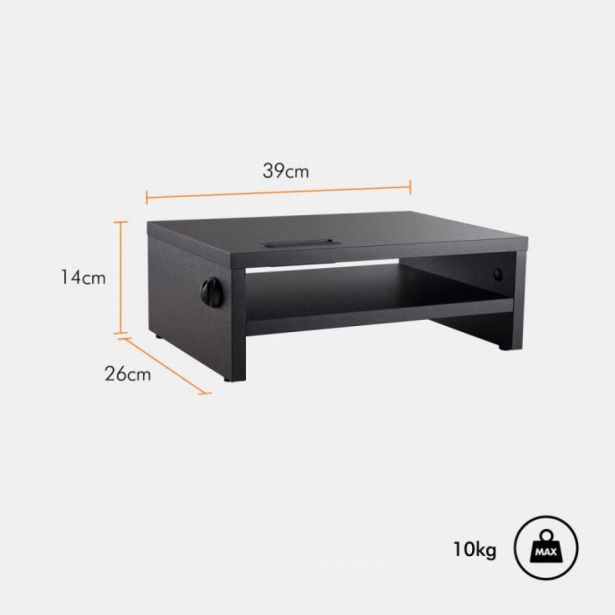 RAČUNALNIŠKI DODATEK VONHAUS PODSTAVEK ZA MONITOR LESEN S POLIČKO