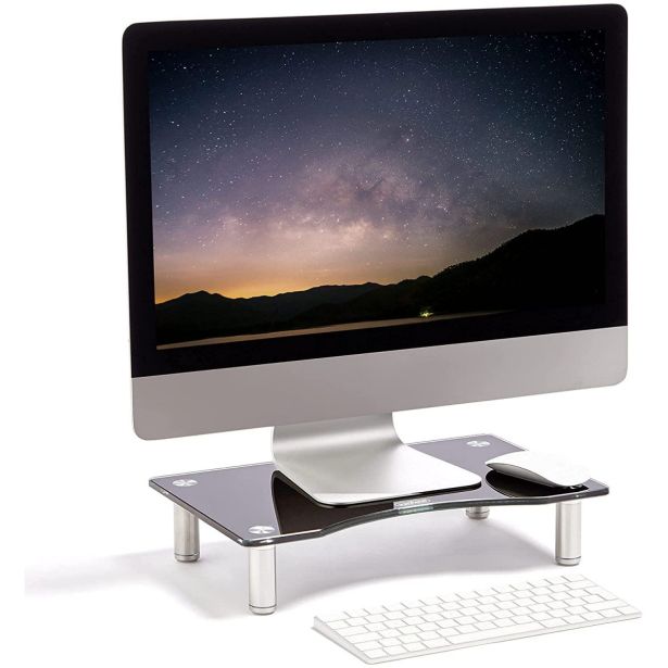 RAČUNALNIŠKI DODATEK VONHAUS STEKLEN PODSTAVEK ZA MONITOR S ČRN