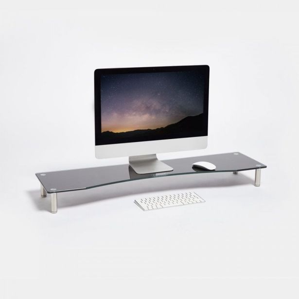 RAČUNALNIŠKI DODATEK VONHAUS STEKLEN PODSTAVEK ZA MONITOR XL ČRN