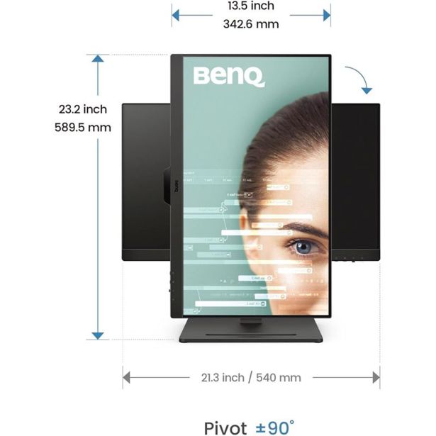 RAČUNALNIŠKI MONITOR BENQ 23.8" LED LCD GW2490T IPS FHD 100HZ HDMI/DP