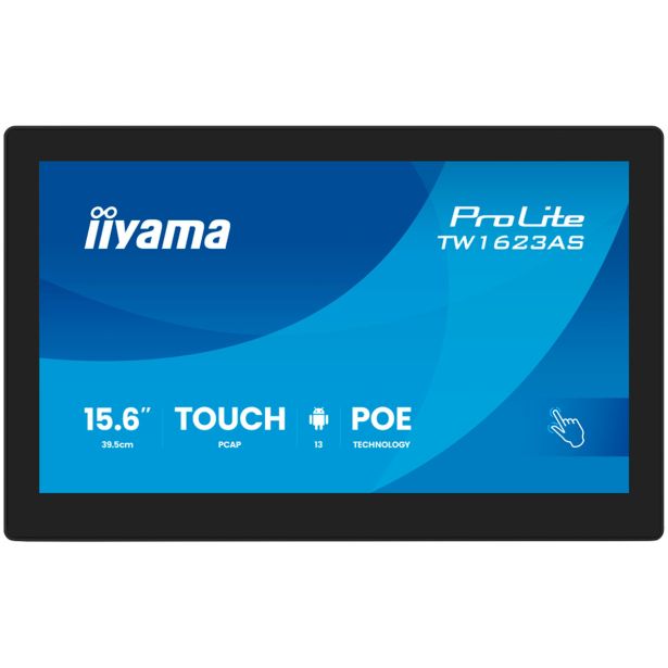 RAČUNALNIŠKI MONITOR IIYAMA 15.6" LED LCD TOUCH TW1623AS-B3P 24/7 IPS FHD