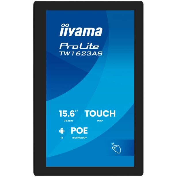 RAČUNALNIŠKI MONITOR IIYAMA 15.6" LED LCD TOUCH TW1623AS-B3P 24/7 IPS FHD